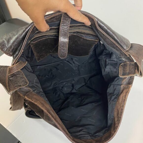 Vintage RUDSAK Collection Brown Leather Messenger Bag One Size - Picture 7 of 10